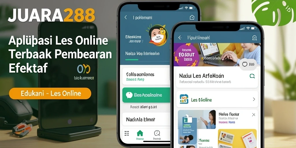 Antarmuka JUARA288 yang menarik dan interaktif untuk belajar Les Online.