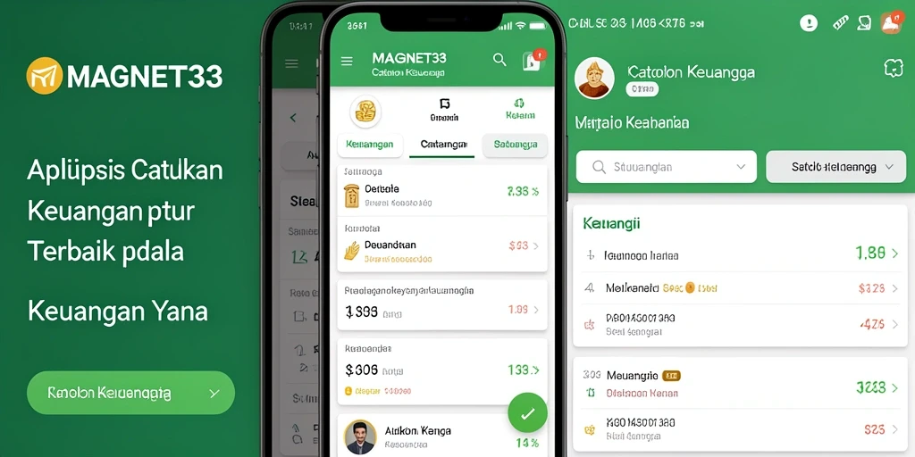 Tampilan antarmuka MAGNET33 untuk Catatan Keuangan yang mudah dipahami.