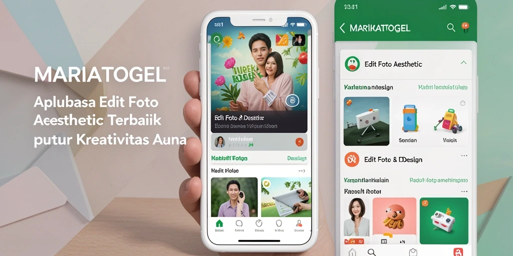 Tampilan antarmuka MARIATOGEL yang memukau untuk Edit Foto Aesthetic.