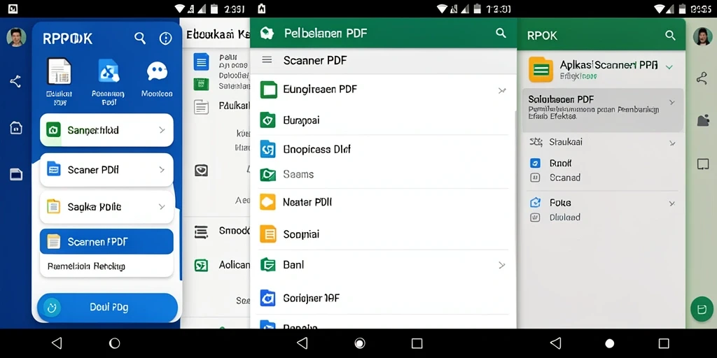 Tampilan antarmuka aplikasi RPOK untuk pemindaian PDF dengan fitur intuitif.