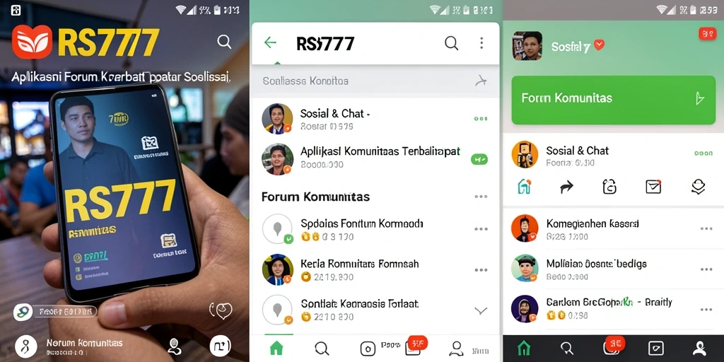 Antarmuka RS777 yang intuitif dan interaktif untuk diskusi komunitas.