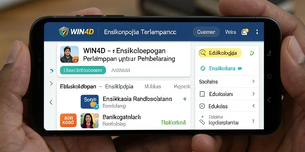 Antarmuka aplikasi WIN4D yang modern dan mudah digunakan.